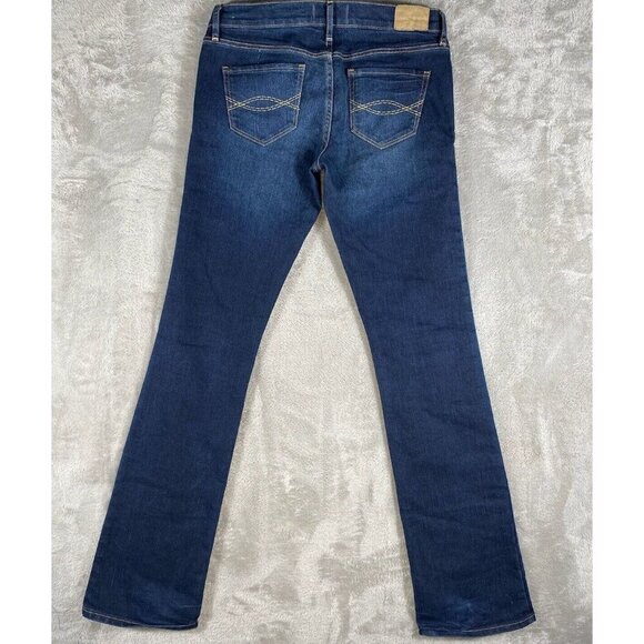 Abercrombie & Fitch Emma Low Rise Jeans Stretch Dark Wash Bootcut Size 2L - Picture 11 of 16